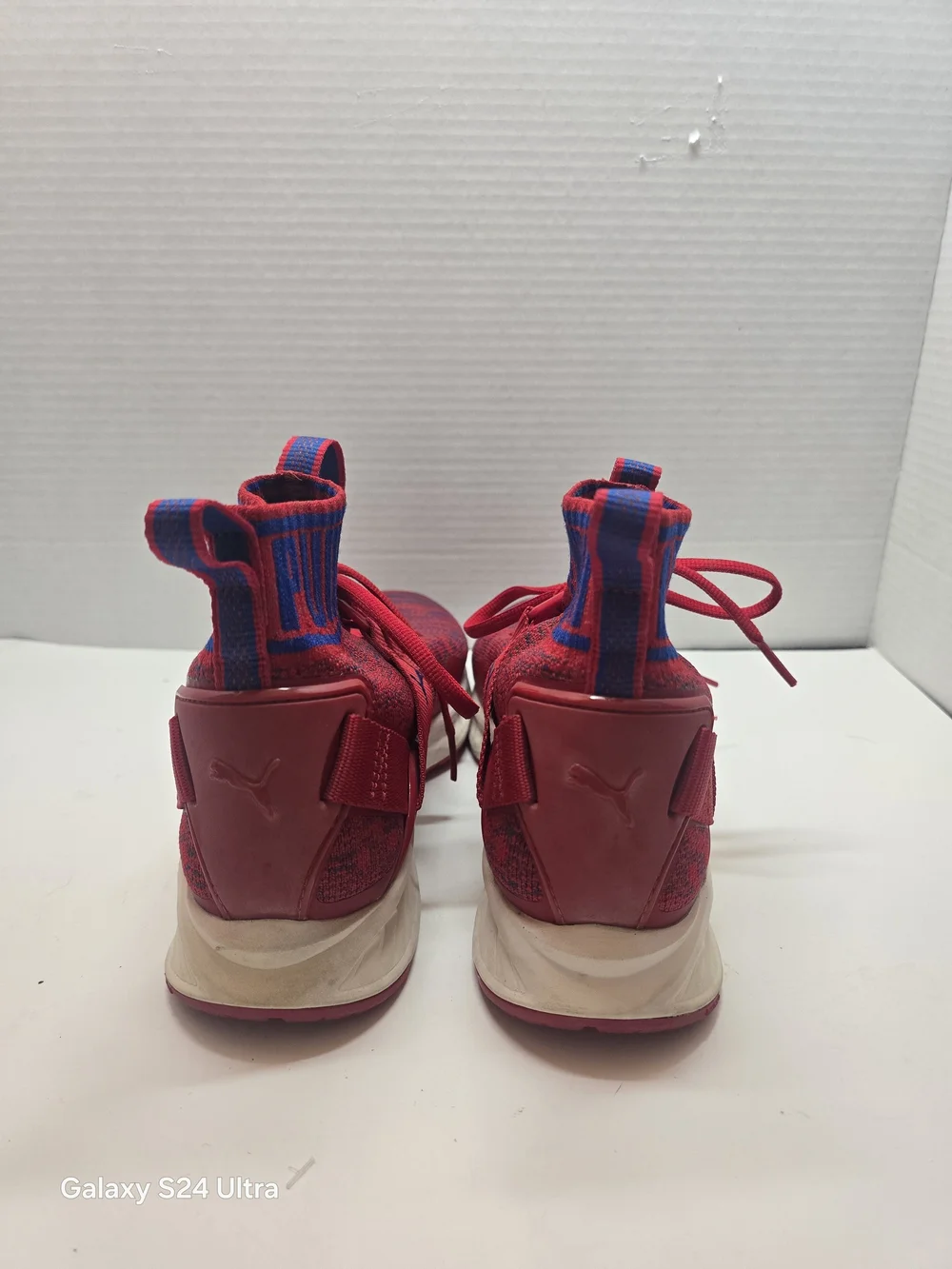 Size 7 - Puma Ignite EvoKnit Red And Blue